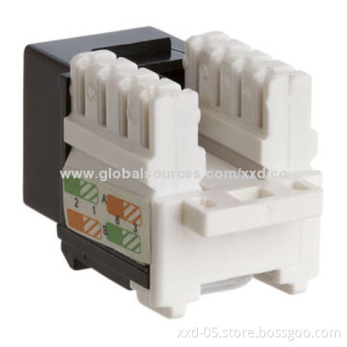 High-performance Cat5e UTP RJ45 Tool-less Keystone Jacks with 1.5A Current RatingNew